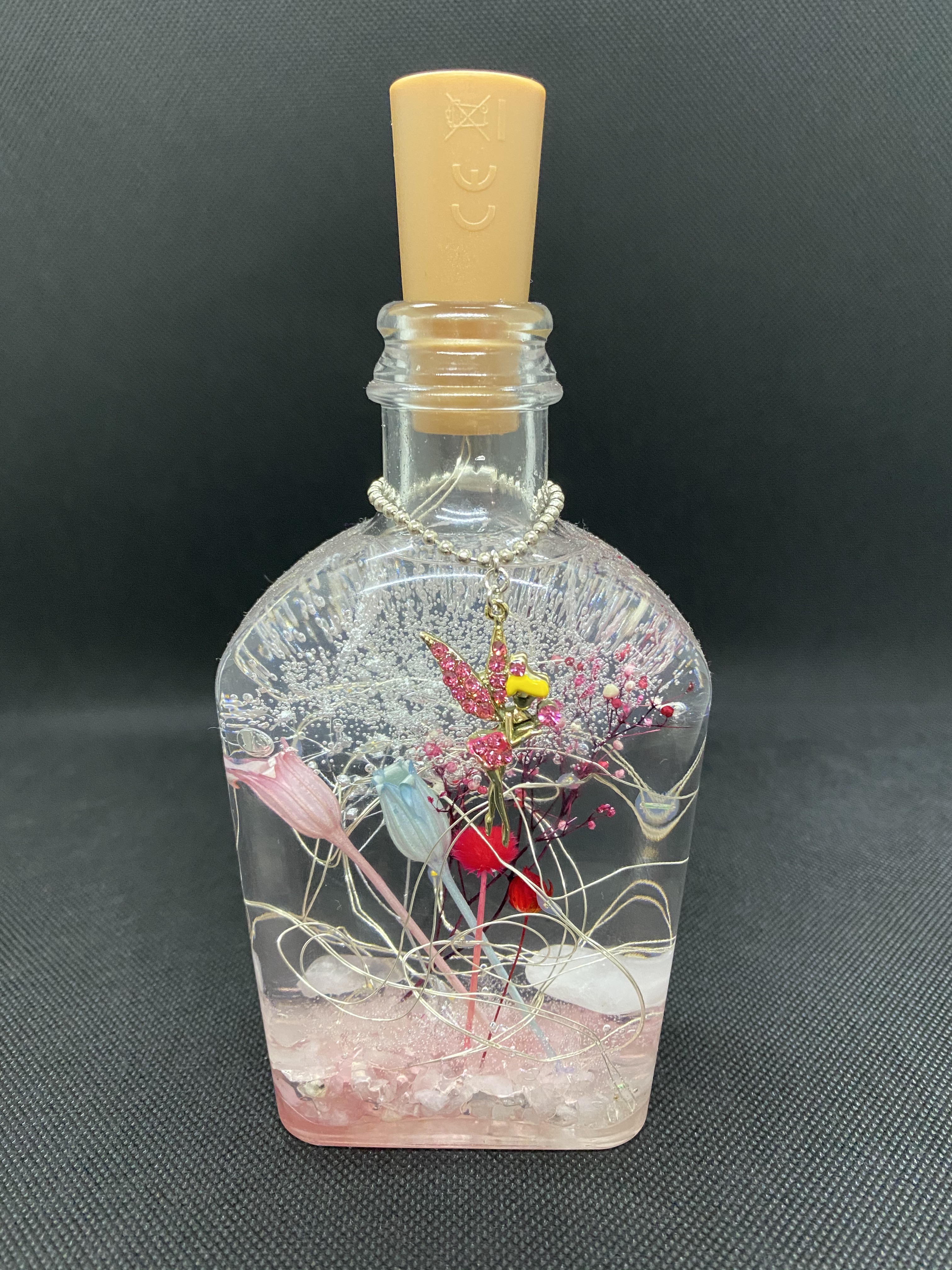 スピリチュアルハーバリウムライト　ウイスキー瓶